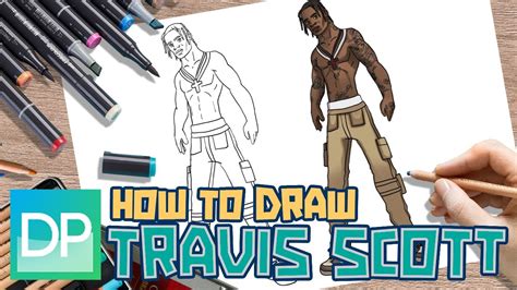 Travis Scott Fortnite Skin Drawing