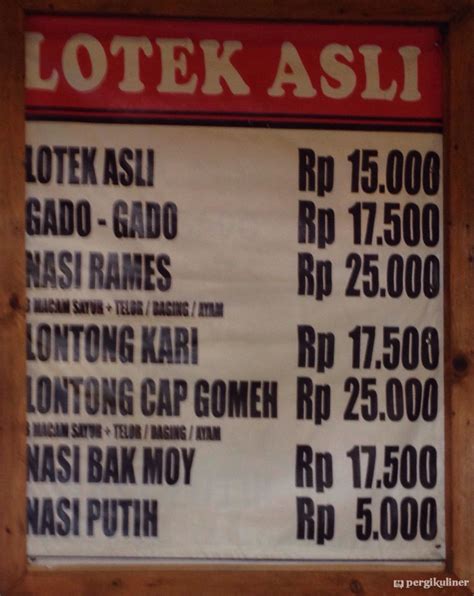 Selalu Diperbarui Menu Lotek Asli Pasir Kaliki Bandung