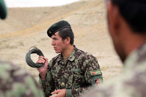 Afghan Soldiers Conduct Training At The Explosives Hazard Reduction