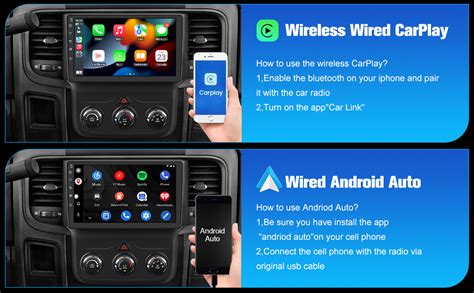 Autoradio Stéréo Pour Dodge Ram 2013 2018 1500 2500 3500 Intégré Carplay Android Auto 9 Unité