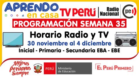 Conoce La Programaci N Horario Radio Y Tv De La Semana Del De