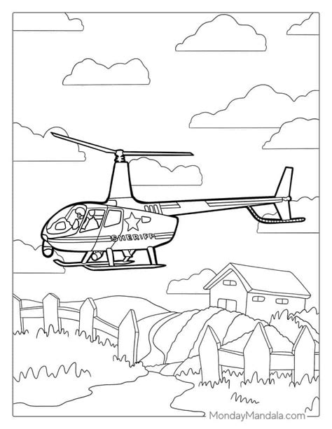 Helicopter Images For Coloring Pages