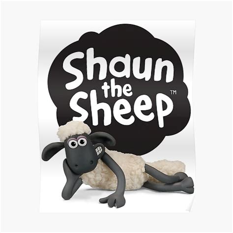 "Shaun the Sheep Alt Logo with Shaun" Poster for Sale by fratusrykielx | Redbubble