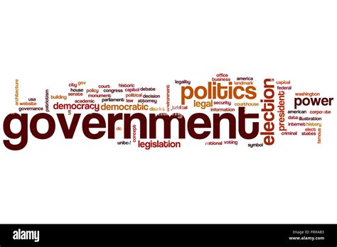 Government Word Cloud Concept Stock Photo Alamy