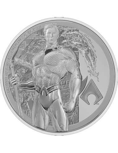 Aquaman Classic Dc Comics Oz Silver Coin Niue