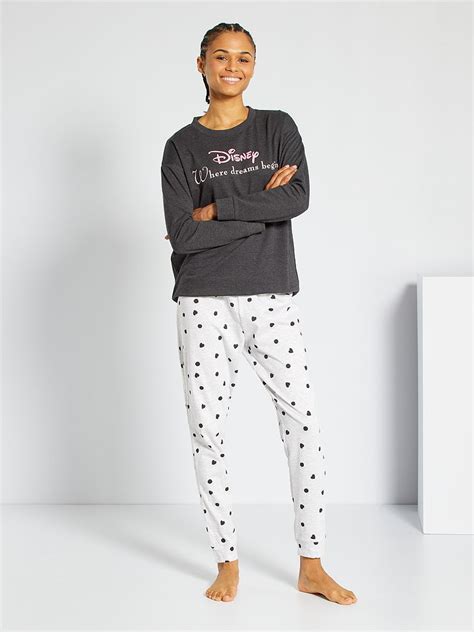 Pyjama Disney gris foncé gris allover Kiabi 18 00