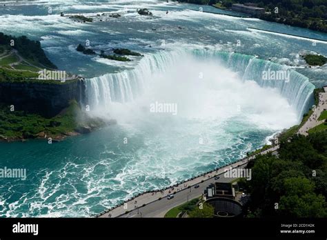 Aerial view of Horseshoe Falls, Niagara Falls Ontario Canada Stock ...