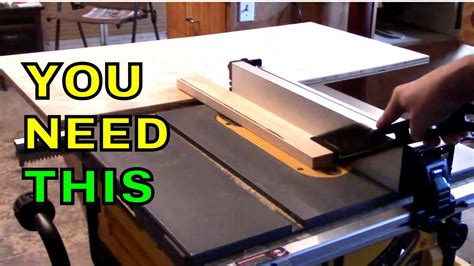 Outfeed Extension For Portable Dewalt Job Site Woodworking Table Saw Youtube