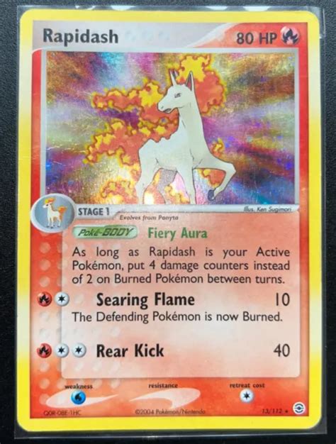 Pokemon Tcg English Card Ex Firered Leafgreen Rapidash Holo Rare