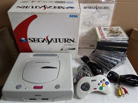 Japanese Sega Saturn Boxed Console Hst 0019 With 10 Games Catawiki