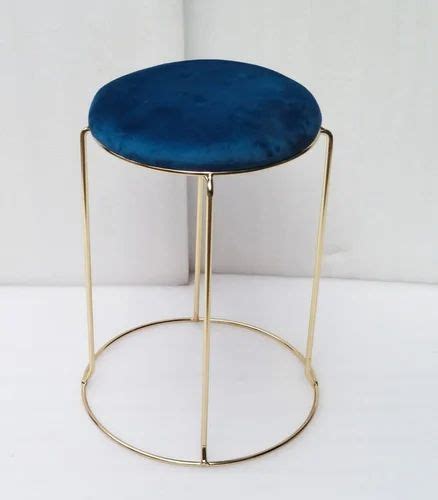 Polished Stainless Steel Round Stool Size 40x40x45cm LxWxD At Rs 540