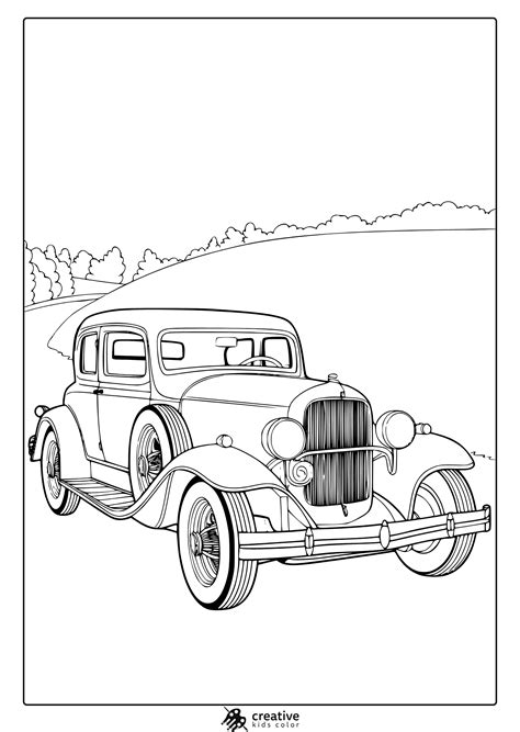 classic car coloring pages cars clipartmag drawing sketch coloring page