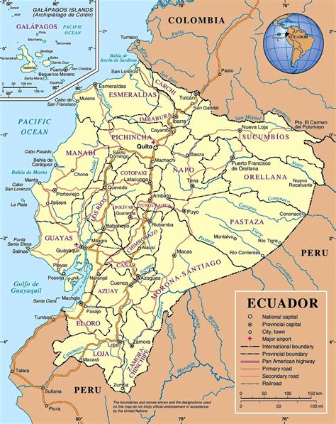 Ecuador Political Map