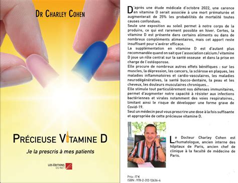 La Vitamine D Paris Dr Charley Cohen Rhumato Paris Me T L