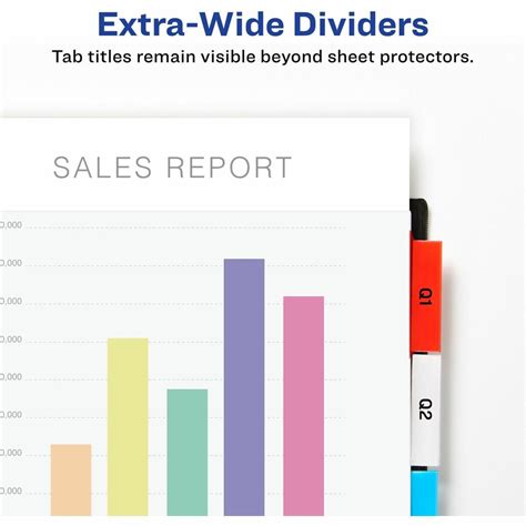 Avery Big Tab Extra Wide Insertable Dividers Index Divider Avery