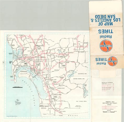 Map of Los Angeles & San Diego | Curtis Wright Maps