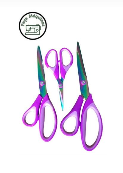 Kit Tesouras Titanium P Corte E Costura Patchwork Tit Nio