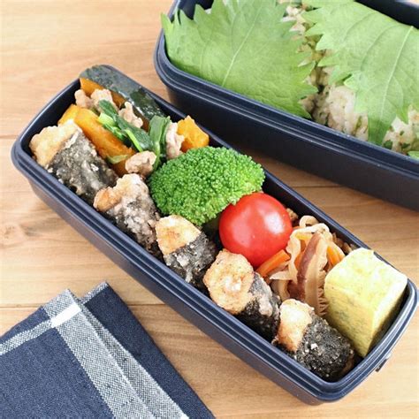 高校生弁当】鶏むね肉の海苔巻き揚げ弁当♪ By Kaana57さん レシピブログ 料理ブログのレシピ満載！