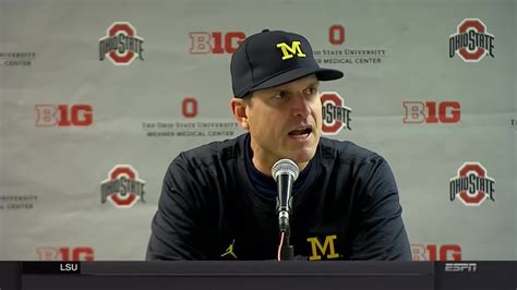 Jim Harbaugh Im Bitterly Disappointed In The Officiating Cant Make That Anymore Clearer