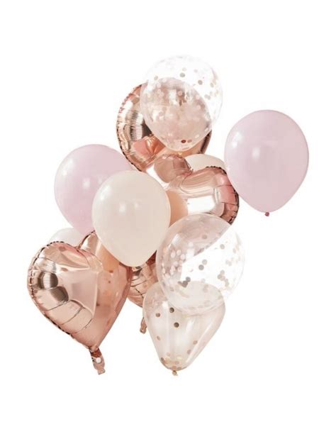 Bouquet De Ballons Rose Gold France Effect