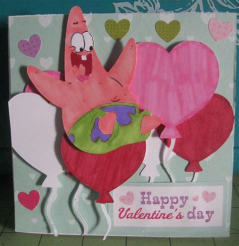 LovetoCreateCards: Patrick Star Valentine's Day Card!