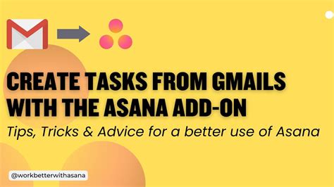 Create Tasks From Gmails With The Asana Add On Asana Guide Asana