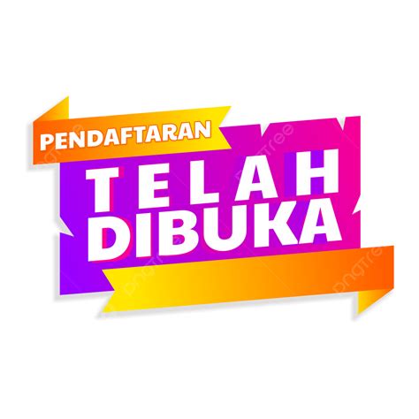 Pendaftaran Telah Dibuka Kotak Teks Segera Segera Hadir Teks PNG