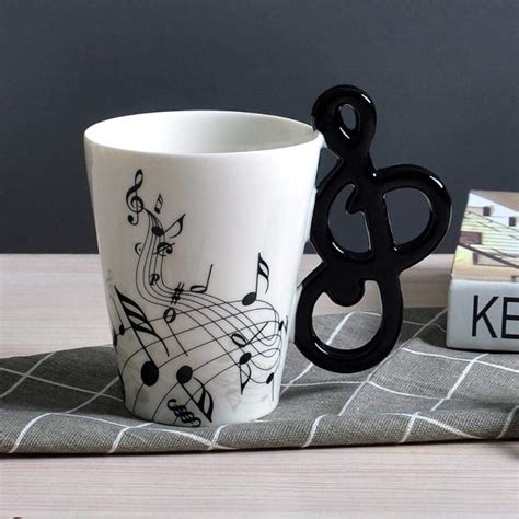 Taza Con Forma De Guitarra Viol N Taza De Cer Mica Art Stica