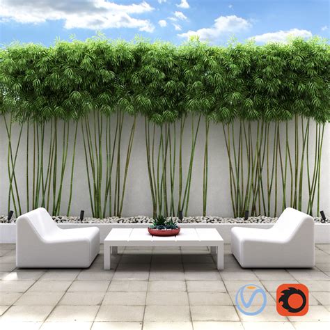 Bamboo Wall 3d Model Cgtrader