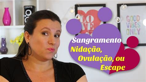 Sangramento De NidaÇÃo OvulaÇÃo Ou Escape Como Diferenciar Monica