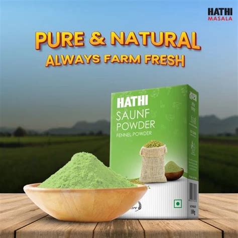 Hathi Saunf Powder Packaging Size 500gm Packaging BOX At Rs 230 Kg