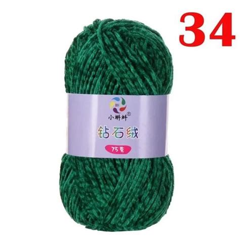 Pelote De Chenille En Velours Doux Fil De Laine Chaud Pour Crochet