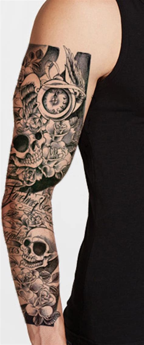 Plak Tattoo Sleeve 296 Tijdelijke Arm Tatoeage 017 Neptattoo Fake