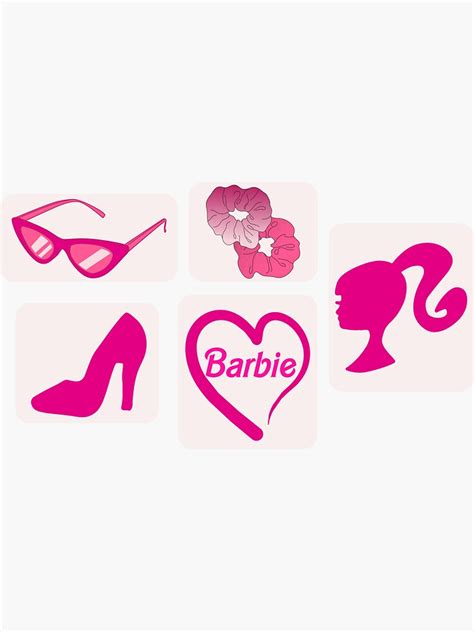 Barbie Sticker Pack Sticker For Sale By Mcptheartiste Redbubble