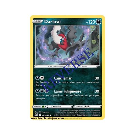 Carte Pok Mon Eb Darkrai Holo Reverse