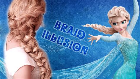 Frozens Elsa Braid Hair Tutorial Hairstyle For Medium Long Hair With