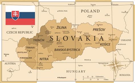 Cartográfía de Eslovaquia mapas políticos y físicos regiones ciudades