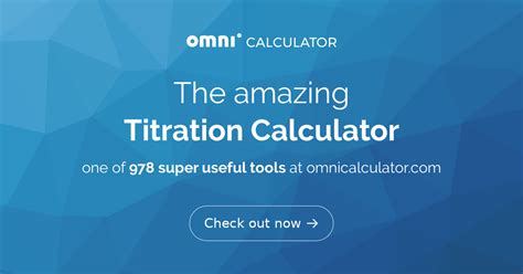 Titration Calculator - Omni