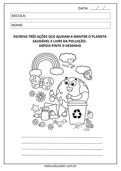 Atividades Sobre Preservação Do Meio Ambiente