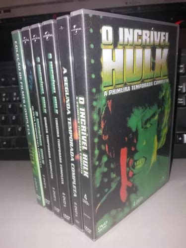 Dvd O Incrivel Hulk 5 Temporadas Séries 6 Filmes 30 Dvds Frete grátis