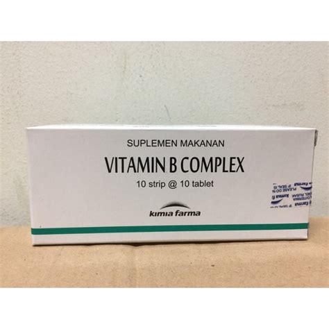 Jual Vitamin B Complex Box Isi Strip Shopee Indonesia