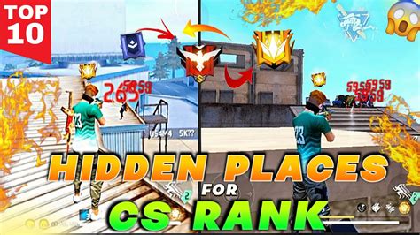 Top Hidden Places For Cs Rank Push Freefire Tips And Tricks