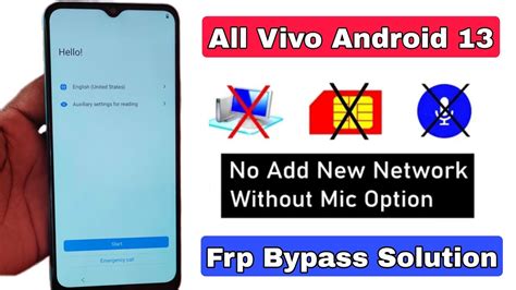 All Vivo Frp Bypass Android 13 New Method All Vivo Devices Android 13