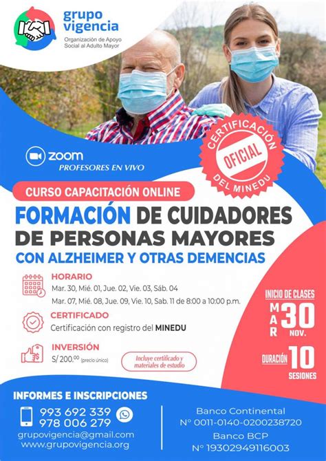 FormaciÓn De Cuidadores De Personas Mayores Con Alzheimer Y Otras Demencias Grupo Vigencia