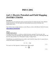 Exploring Electric Potential And Field Mapping Lab Course Hero