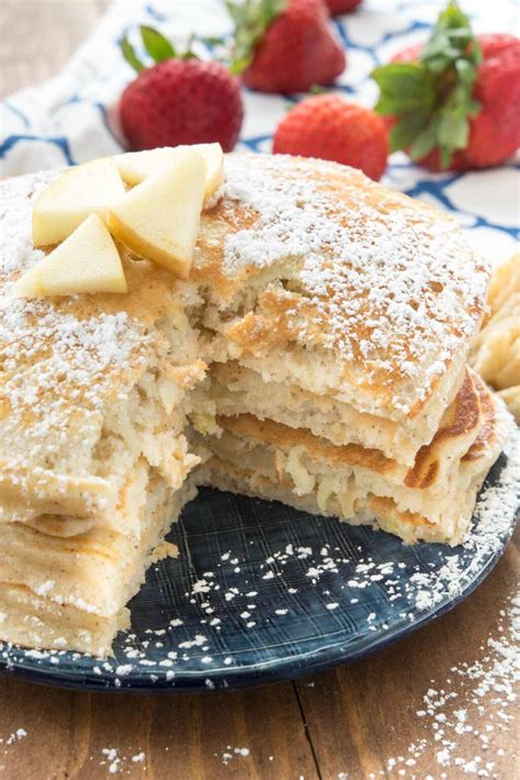 Apple Fritter Pancakes Crazy For Crust