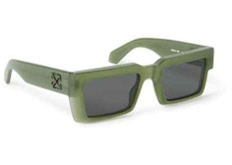 Off White Moberly Square Sunglasses Olive Dark Grey