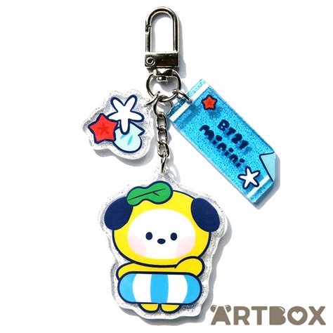 Buy LINE FRIENDS BT21 Chimmy Minini Summer Sky Glitter Acrylic Keychain