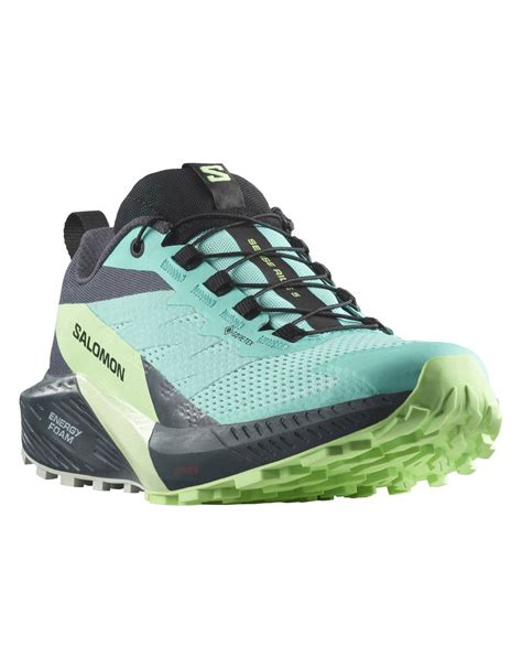 Salomon Sense Ride 5 Gtx W Blue Radiance Green Ash India Ink