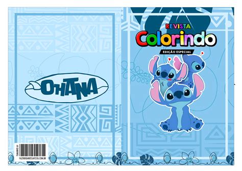 Revista Colorindo Stitch Fazendo A Nossa Festa